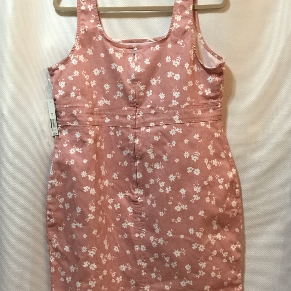 Floral Pink Jumper Dress